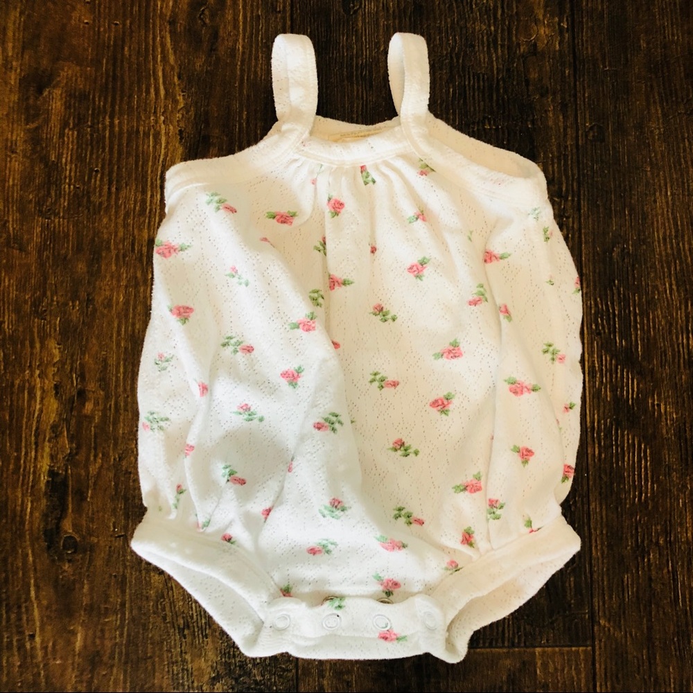 SOLD! Sapling Child Vintage Rose Bubble Romper